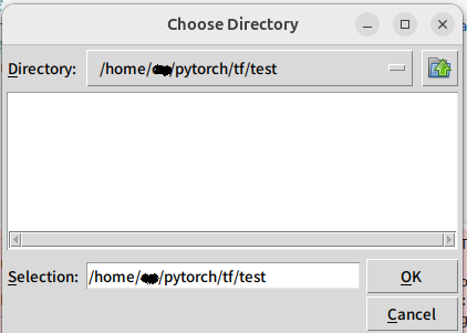 ディレクトリ選択