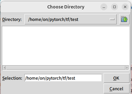 ディレクトリ選択