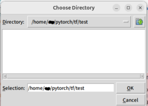 ディレクトリ選択